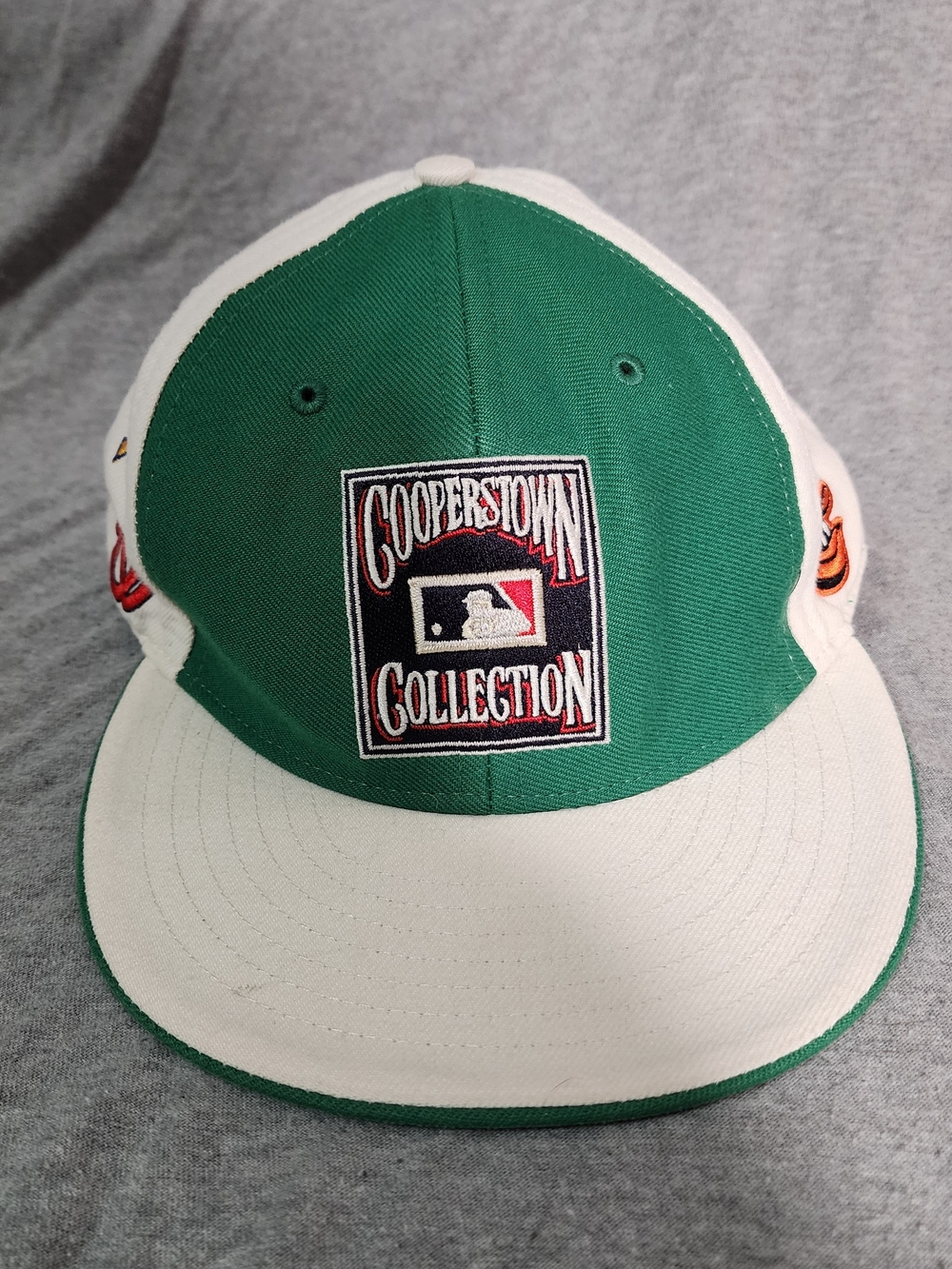 Vintage MLB Cooperstown Collection AOP Throwback Logos Fitted Hat 7 5/8